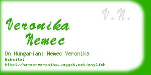 veronika nemec business card